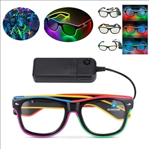 Rave LED Glasses Neon Multi Color Glow in the Dark EDM